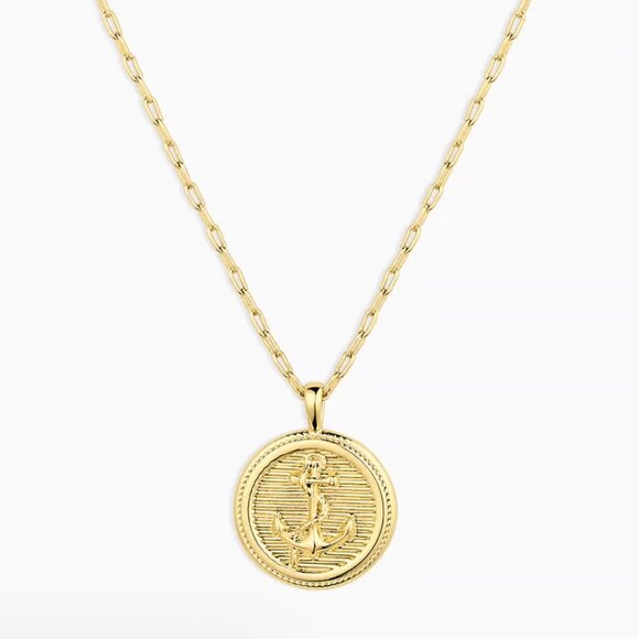Gorjana Anchor Coin Necklace - Picture 2 of 3